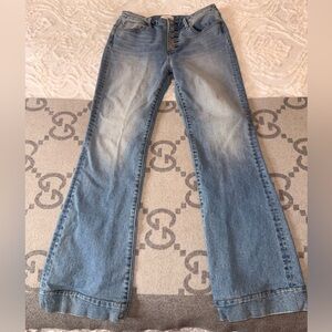 DRIFTWOOD Wyatt Light Blue Flare Jeans, 28